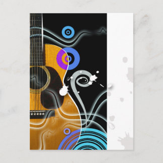 Carte Postale Guitare blues