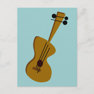 Carte Postale Guitare des Cinquante rétro