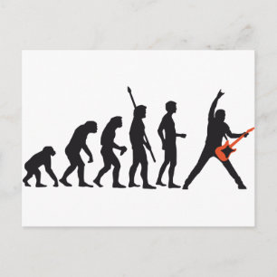 Carte Postale guitare d'évolution