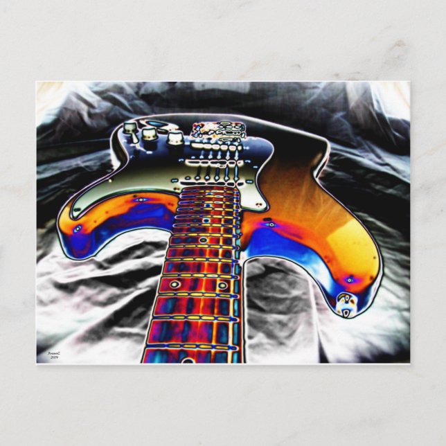 Carte Postale Guitare électrique (Devant)