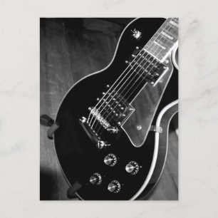 Carte Postale Guitare électrique noire