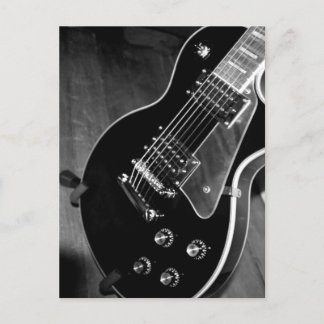 Carte Postale Guitare électrique noire
