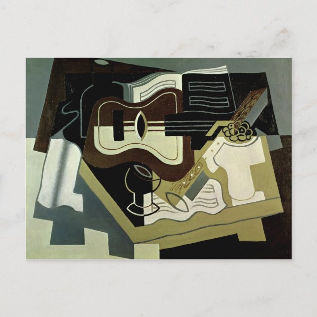 Carte Postale Guitare et Clarinet, 1920 (Devant)