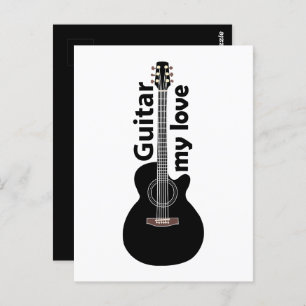 Carte Postale Guitare My Love Guitar
