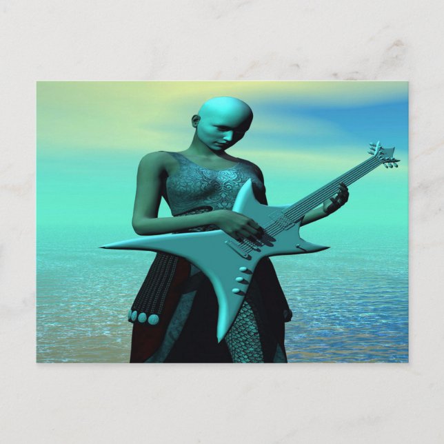 Carte Postale Guitare triste (Devant)