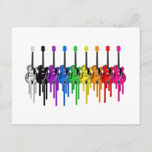 Carte Postale Guitares saignantes