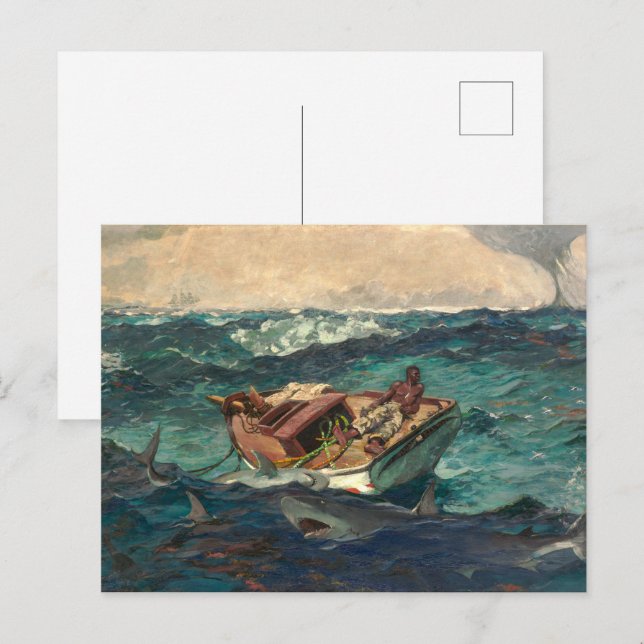 Carte Postale Gulf Stream | Winslow Homer | (Devant / Derrière)