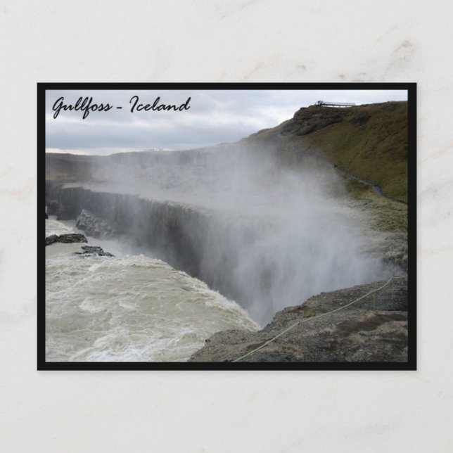 Carte Postale Gullfoss (Devant)