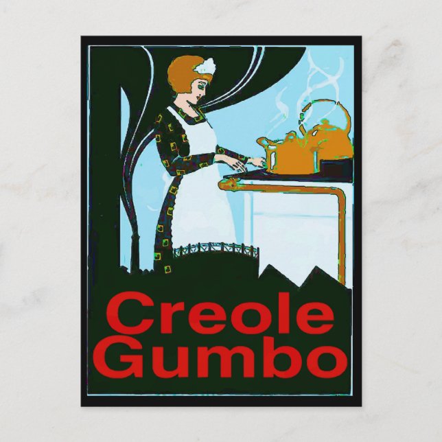 Carte Postale Gumbo Cook créole (Devant)