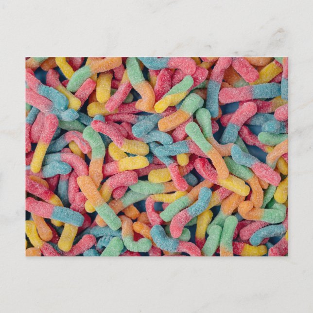 Carte postale Gummy Worms (Devant)