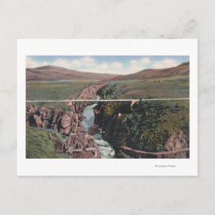 Carte Postale Gunnison, CO - Pont Sapinero au-dessus du lac