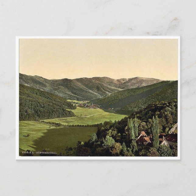 Carte Postale Gunther's Valley, Forêt-Noire, Baden, Allemagne cl (Devant)