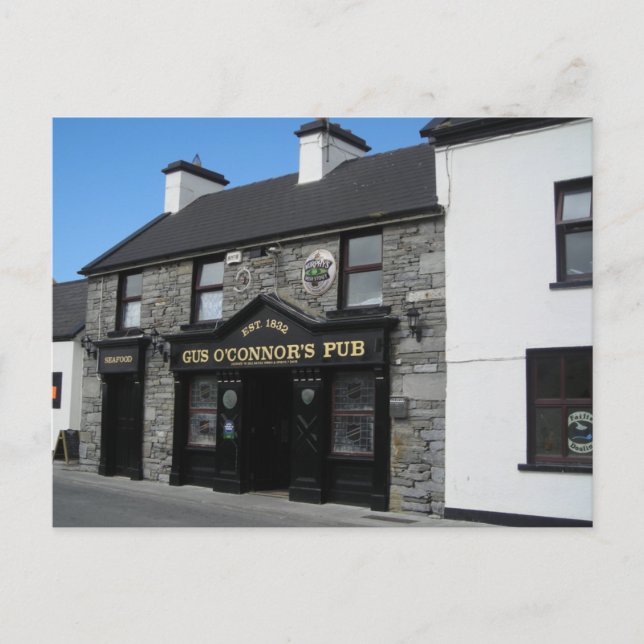 Carte Postale Gus O'Connor's Pub à Doolin en Irlande (Devant)