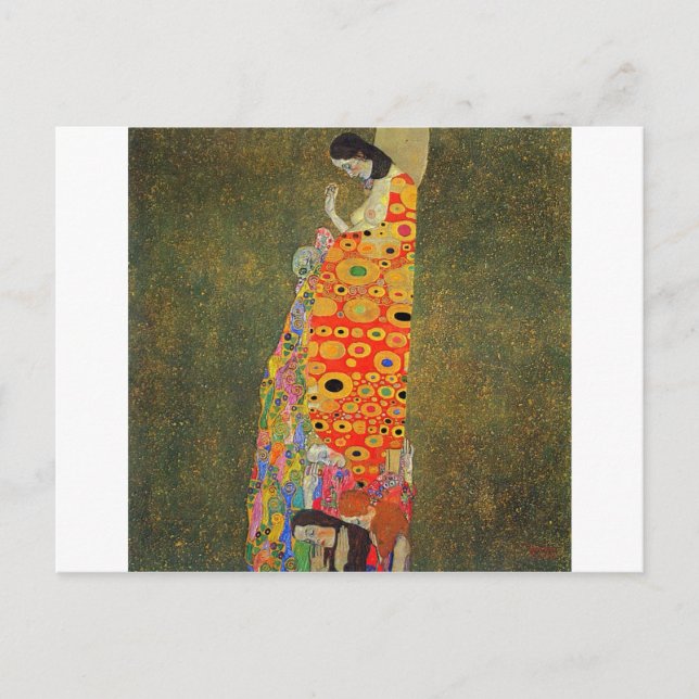 Carte Postale Gustav Klimt Abandonne L'Espoir (Devant)