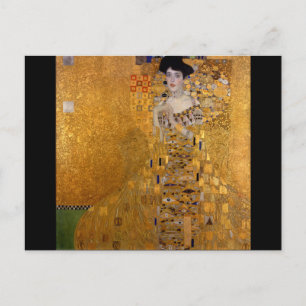 Carte Postale Gustav Klimt, Adele, Art nouveau, déco, or, peintu