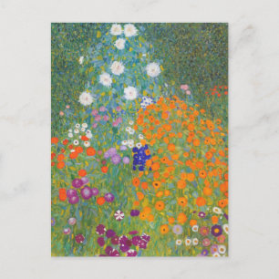 Carte Postale Gustav Klimt Cottage Jardin Peinture
