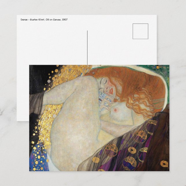 Carte Postale Gustav Klimt - Danae (Devant / Derrière)