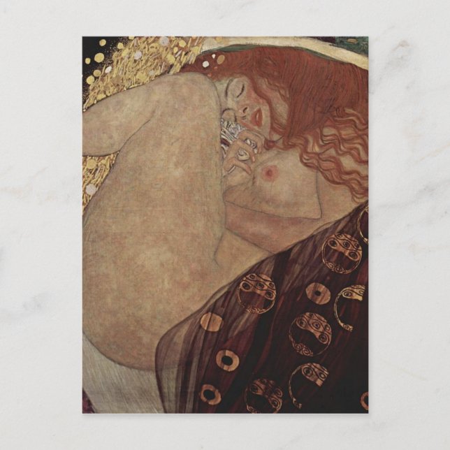 Carte Postale Gustav Klimt - Danae - belle illustration (Devant)