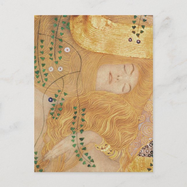 Carte Postale Gustav Klimt | Détail des serpents d'eau I (Devant)