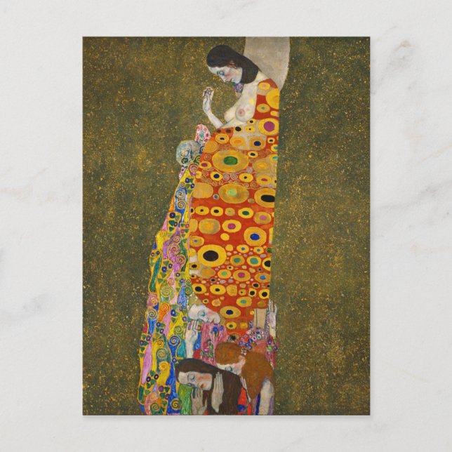 Carte Postale Gustav Klimt - Hope II - Belle oeuvre (Devant)
