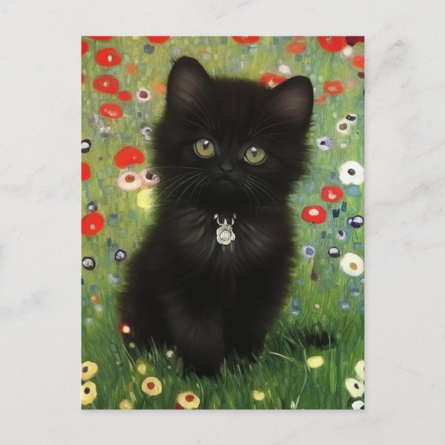 Carte Postale Gustav Klimt Kitten (Devant)