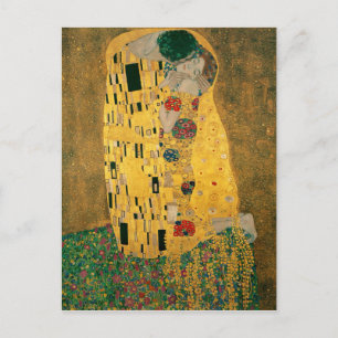 Carte Postale Gustav Klimt La Galerie du baiser (Amoureux) HD Vi