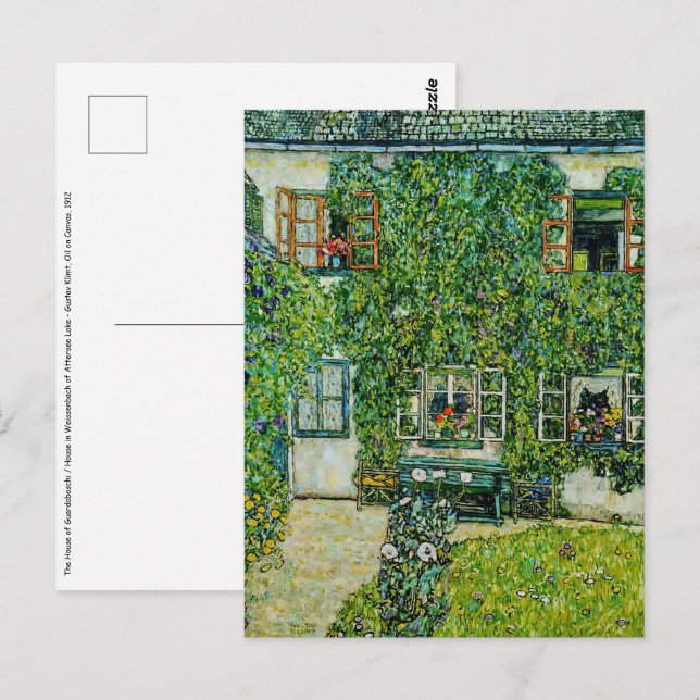 Carte Postale Gustav Klimt - La Maison de Guardaboschi (Devant / Derrière)