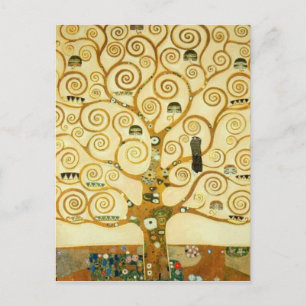 Carte Postale Gustav Klimt L'Arbre De Vie Art Nouveau Vintage