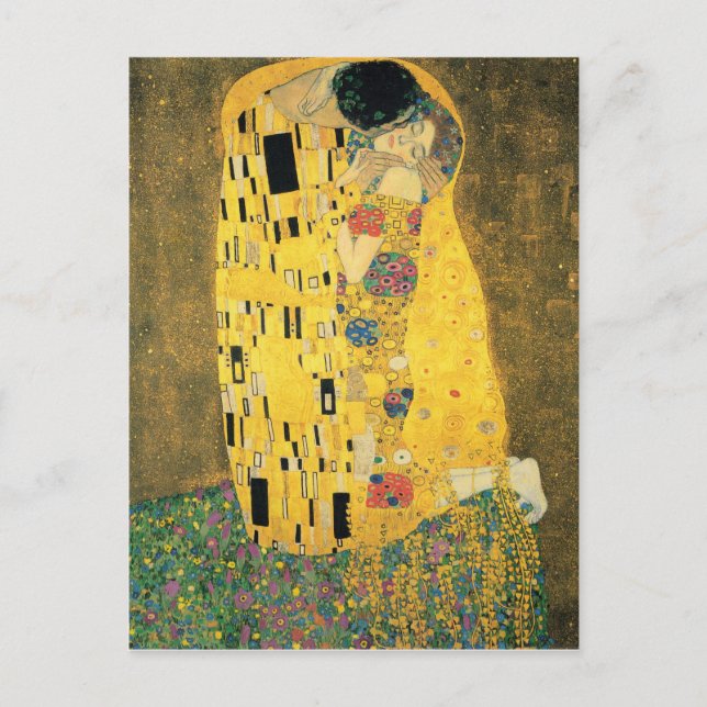 Carte Postale GUSTAV KLIMT - Le baiser 1907 (Devant)