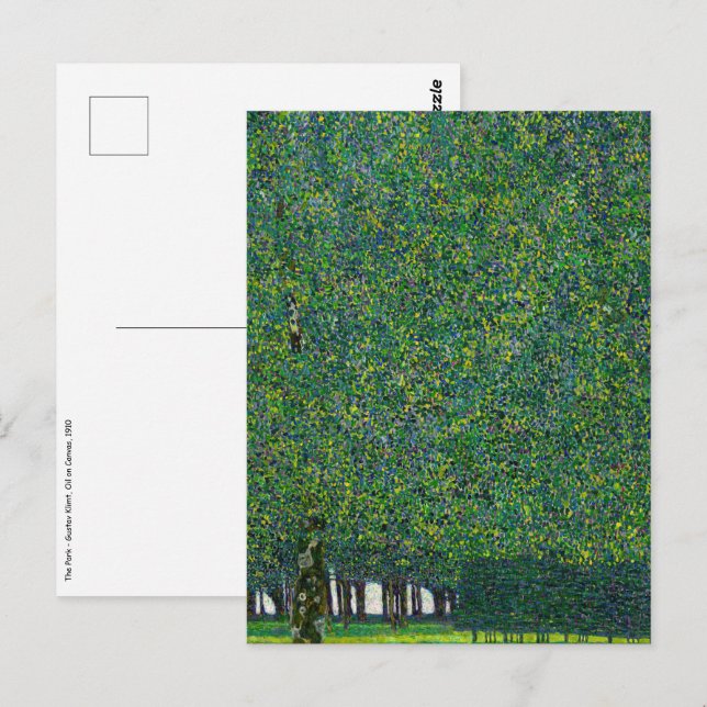 Carte Postale Gustav Klimt - Le Parc (Devant / Derrière)