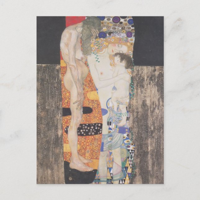 Carte Postale Gustav Klimt - Les trois ans de la femme (Devant)