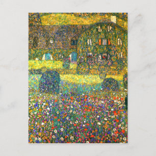 Carte Postale Gustav Klimt : Maison de campagne à l'Attersee