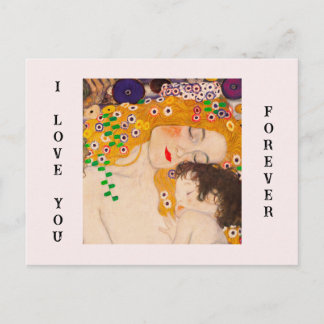 Carte Postale Gustav Klimt - Mother and Child 