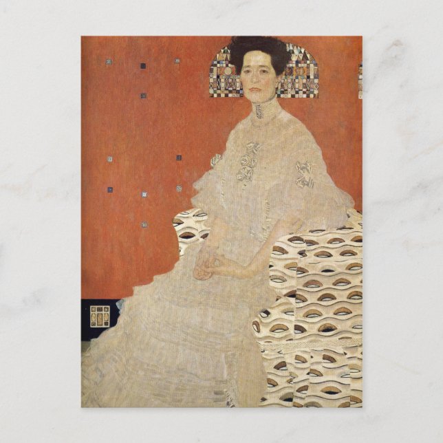 Carte Postale GUSTAV KLIMT - Portrait de Fritza Riedler 1906 (Devant)