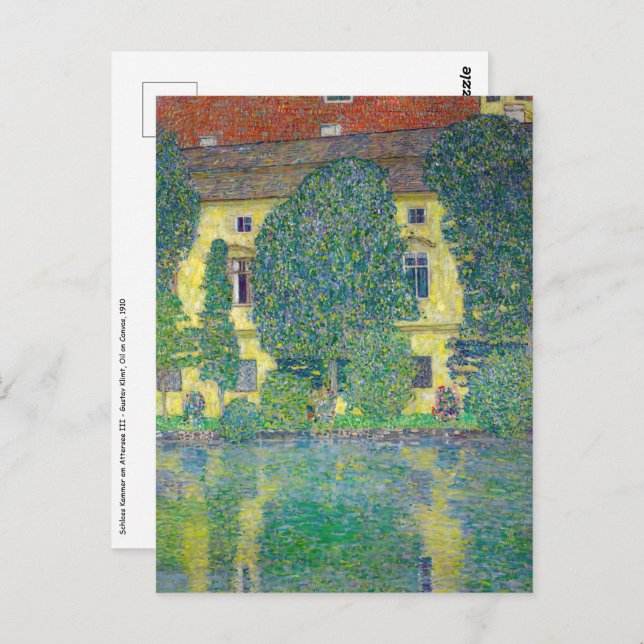 Carte Postale Gustav Klimt - Schloss Kammer am Attersee III (Devant / Derrière)