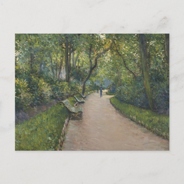 Carte Postale Gustave Caillebotte - Le Parc Monceau (Devant)