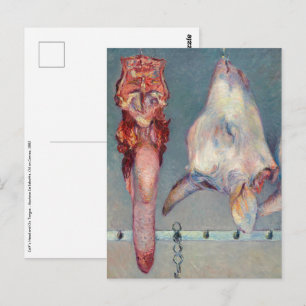 Carte Postale Gustave Caillebotte - Tête de veau et langue de bo