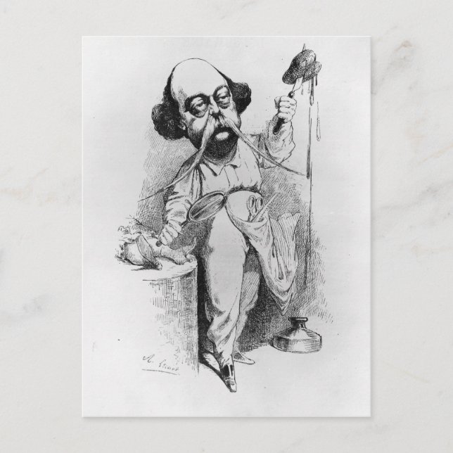 Carte Postale Gustave Flaubert Dissection Madame Bovary (Devant)