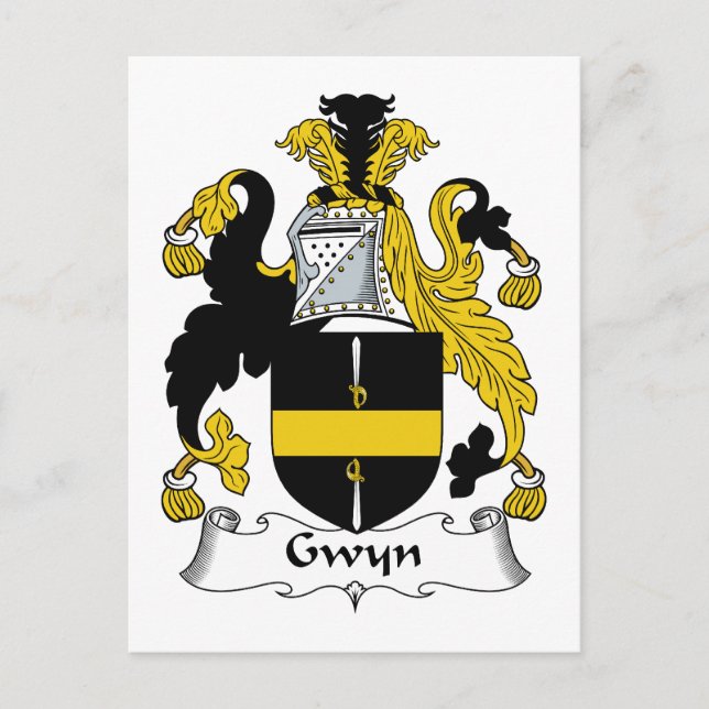 Carte Postale Gwyn Family Crest (Devant)