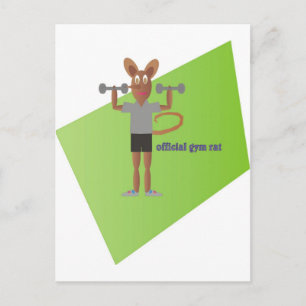 Carte Postale Gym Rat