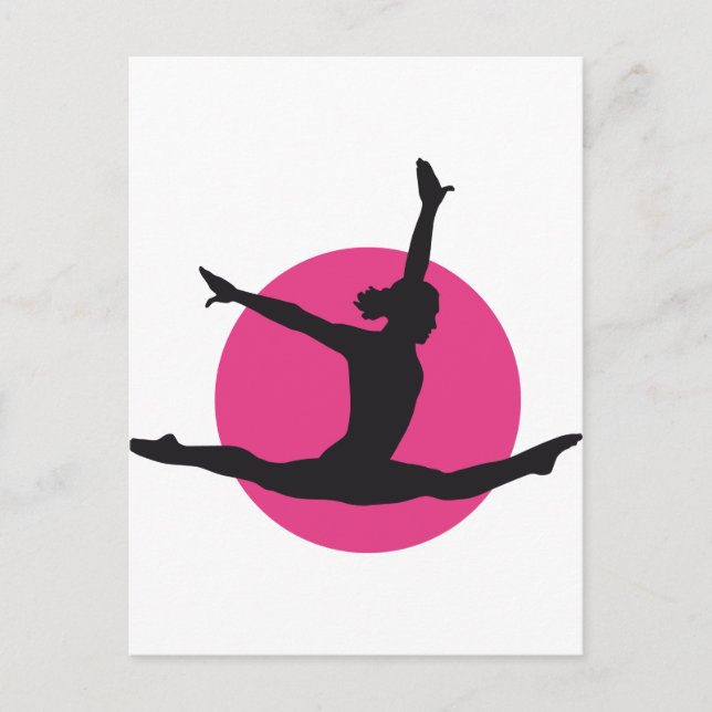 Carte Postale gymnaste (Devant)