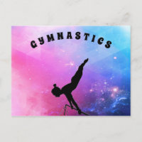 Carte postale Gymnastique pour les filles qui aime
