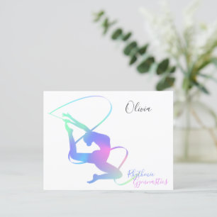 Carte Postale Gymnastique rythmique avec ruban