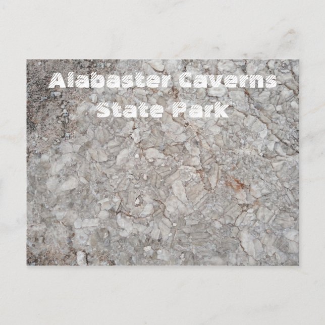 Carte Postale Gypsum Rock, Alabaster Caverns State Park, OK (Devant)