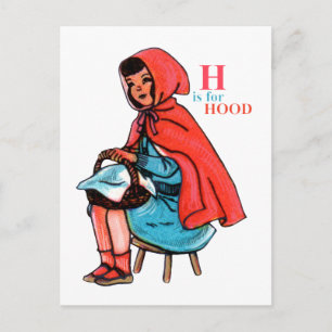 Carte Postale 'H' est pour Hood