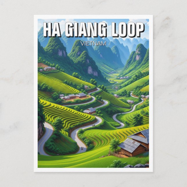 Carte Postale Ha Giang Loop Vietnam Travel (Devant)