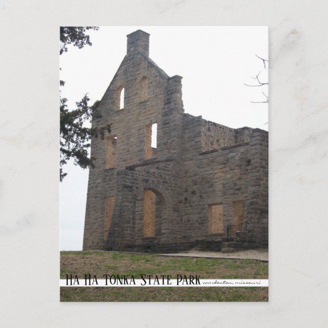Carte Postale Ha Ha Tonka Castle Ruines Missouri Travel (Devant)