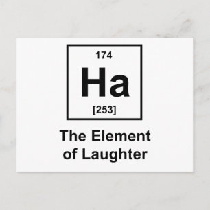 Carte Postale Ha, l'élément du rire