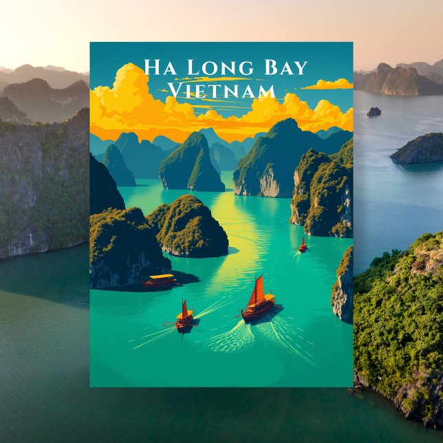 Carte Postale Ha Long Bay Vietnam Pittoresque Travel (Ha Long Bay Vietnam Scenic Travel Postcard)