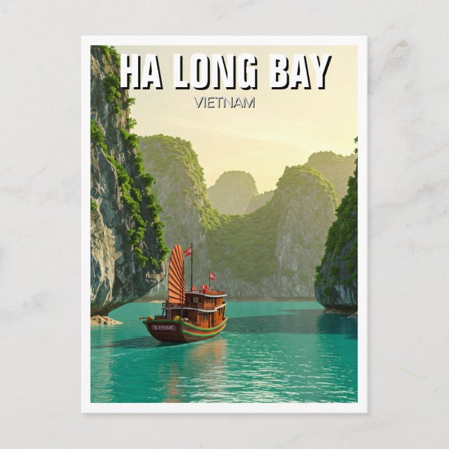 Carte Postale Ha Long Bay Vietnam Travel (Devant)